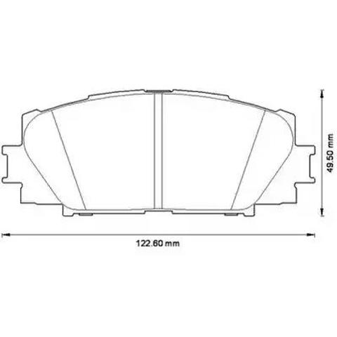 Колодки передні 572578J BENDIX