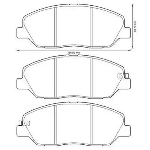Колодки передні 572607J BENDIX