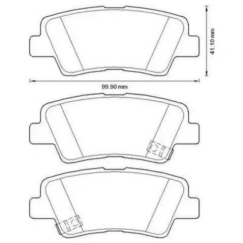 Задні колодки 572629J BENDIX