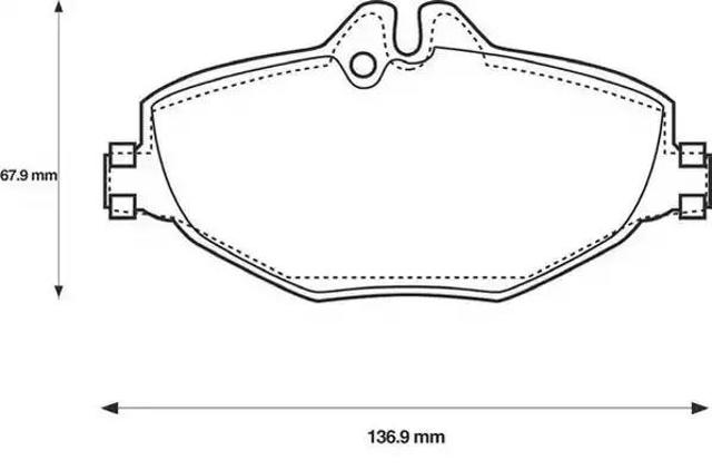 Передні гальмівні колодки 573091J BENDIX