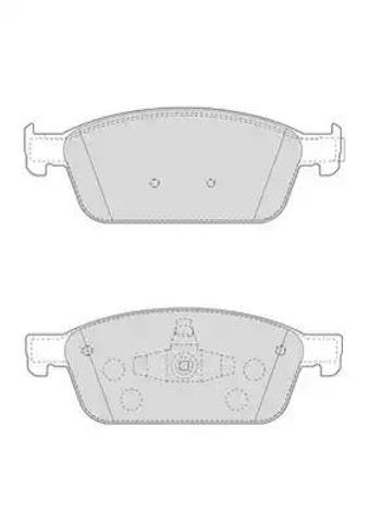 Тормозні колодки 573460J BENDIX