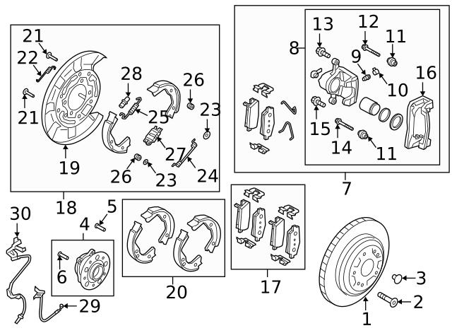 Направляюча супорту заднього, нижня 582224D500 HYUNDAI