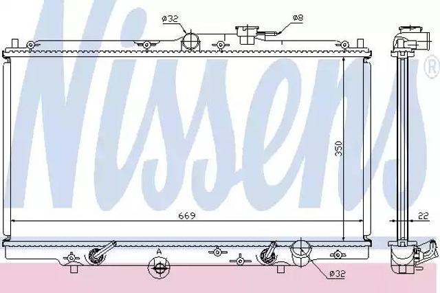 Радіатор основний 633141 NISSENS