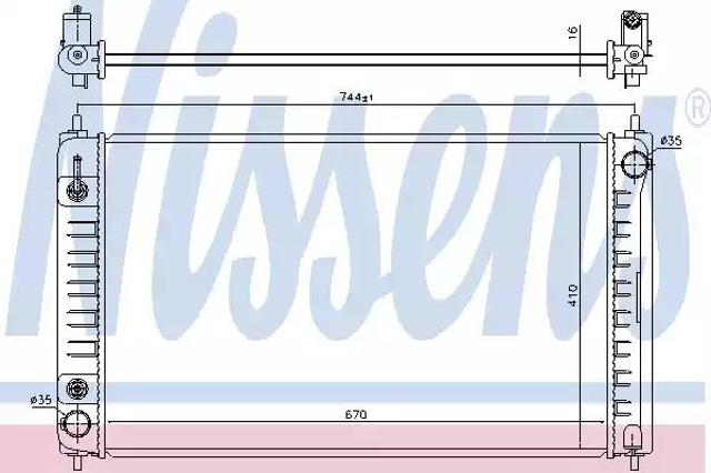 Система охолодження двигуна 68762 NISSENS