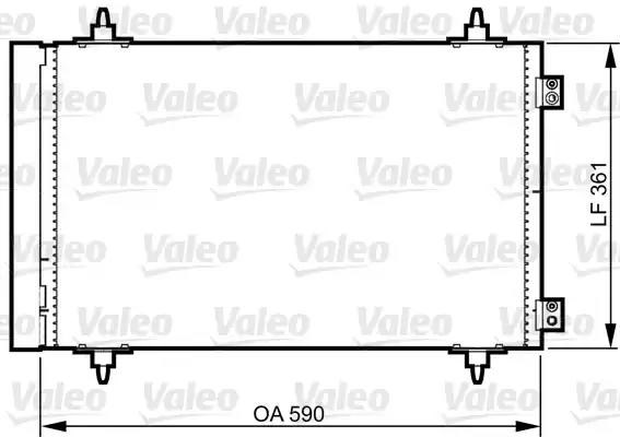 Конденсатор системи охолодження системи 814366 VALEO