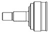 Шарнір різних кутових швидкостей передній 844028 GSP