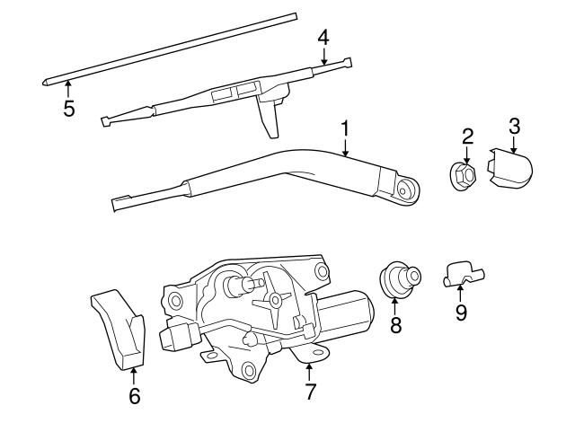 Щітка склоочисника задня 852420C010 TOYOTA