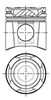 Поршня на 1 циліндр, STD 8742300010 NURAL