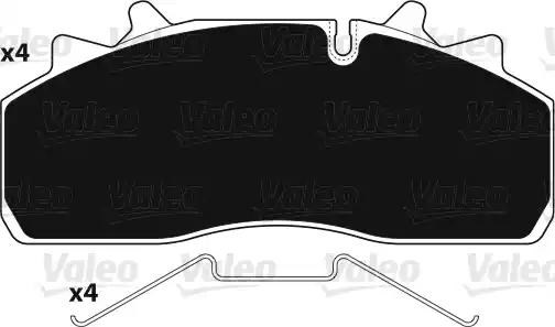 Гальмівні колодки 882228 VALEO