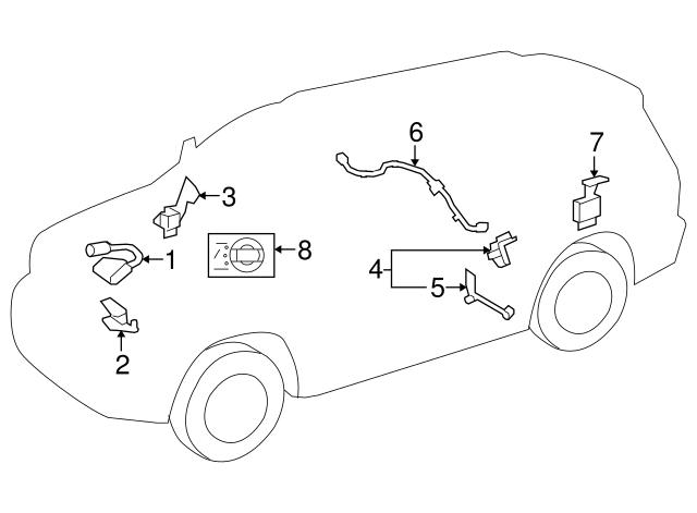 Датчик рівня положення кузова, задній лівий 8940834030 TOYOTA