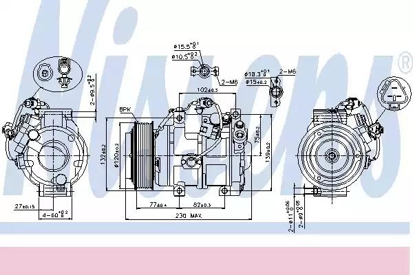 Компресор холодоагенту 89511 NISSENS