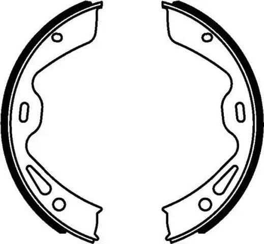 Колодки стоянкового гальма 8DA355050961 HELLA