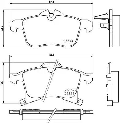 Колодки передні 8DB355009221 HELLA