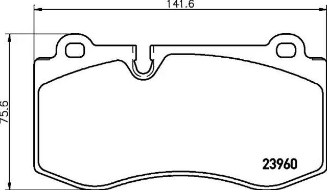 Колодки передні 8DB355011401 HELLA