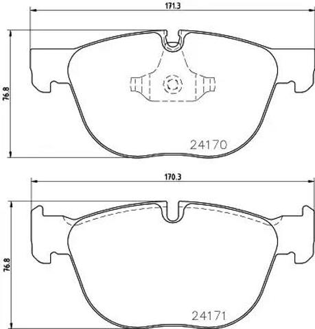 Колодки гальмівні дискові комплект 8DB355012541 HELLA