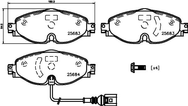 Дискові гальма 8DB355020191 HELLA