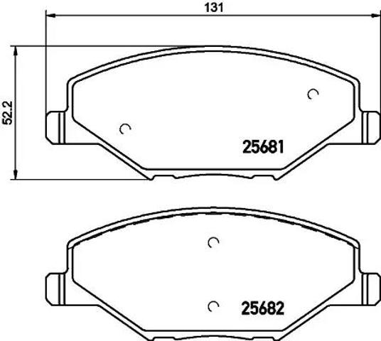 Тормозні колодки 8DB355020521 HELLA