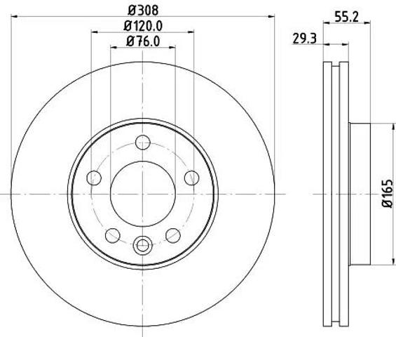 Ротор гальмівний 8DD355109661 HELLA