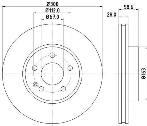 Ротор гальмівний 8DD355110071 HELLA