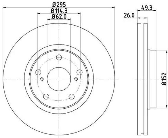Ротор гальмівний 8DD355114281 HELLA
