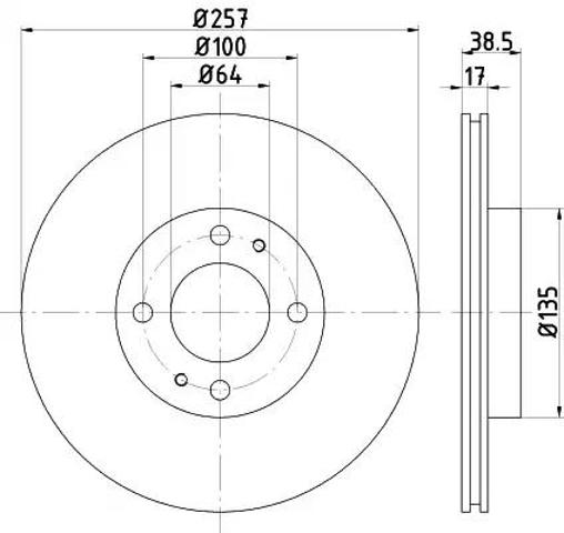 Ротор гальмівний 8DD355125241 HELLA