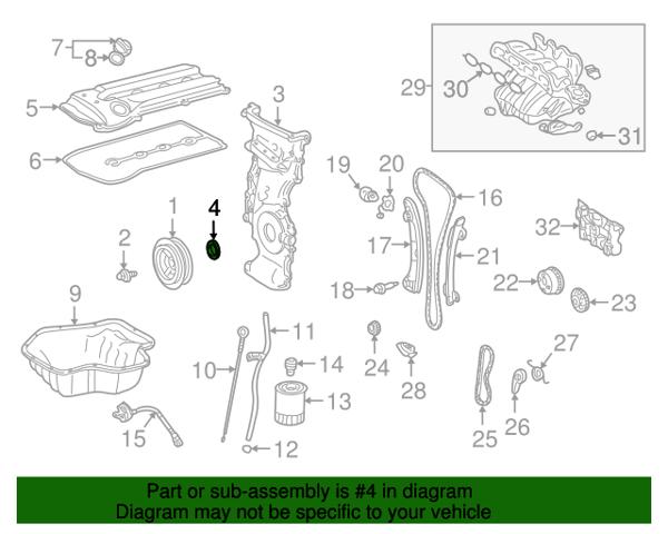 Сальник коленвала передній 9031138084 TOYOTA
