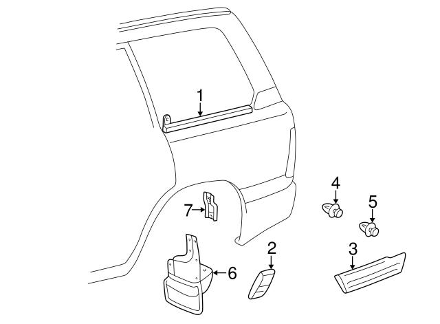 Кліпса молдингу крила 9046712072 TOYOTA