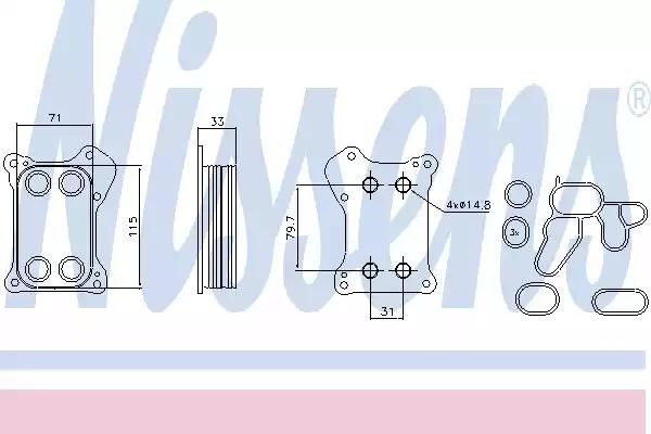 Радіатор масляний 90739 NISSENS