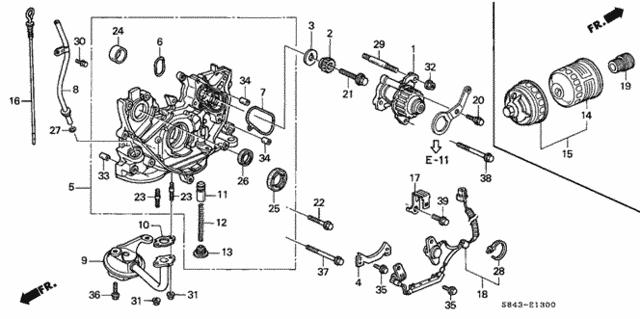 Сальник двигуна 91233PT0003 HONDA