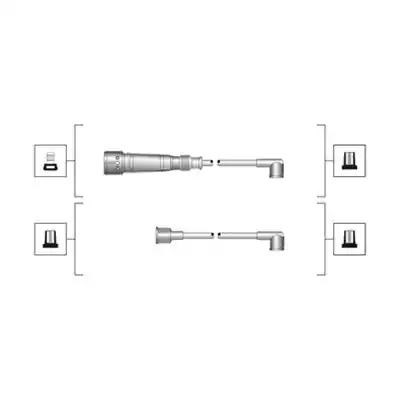 Дроти запалювання 941319170004 MAGNETI MARELLI