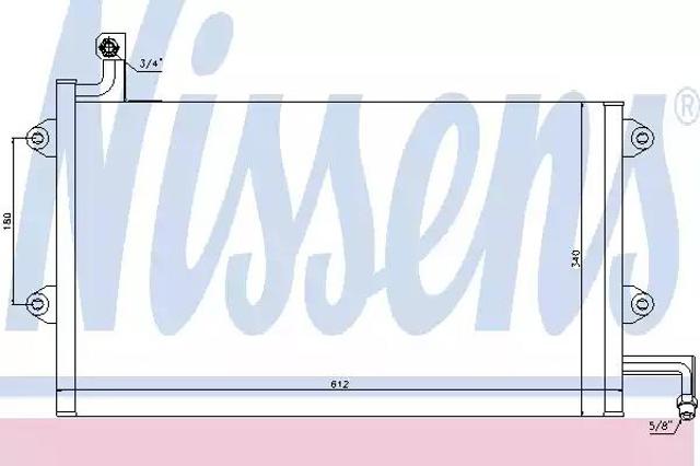 Трубопроводи і радіатор кондиціонера 94164 NISSENS