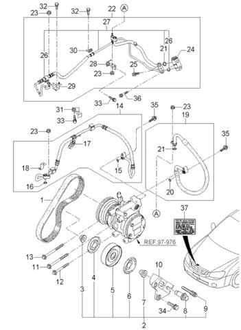 Ролик натягувача приводного ременя 9783429700 HYUNDAI