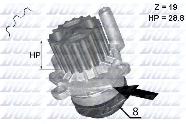 Водяний насос A224 DOLZ