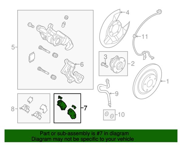 Колодки гальмові задні, дискові B4Y02648ZC MAZDA