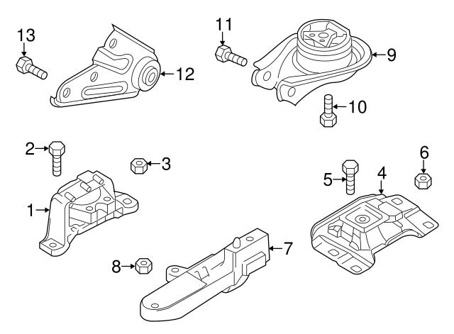 Права опора двигуна BBN339060B MAZDA