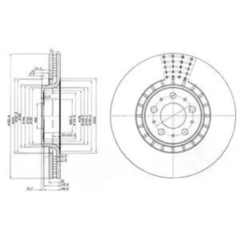 Гальмо дискове переднє BG9783C DELPHI