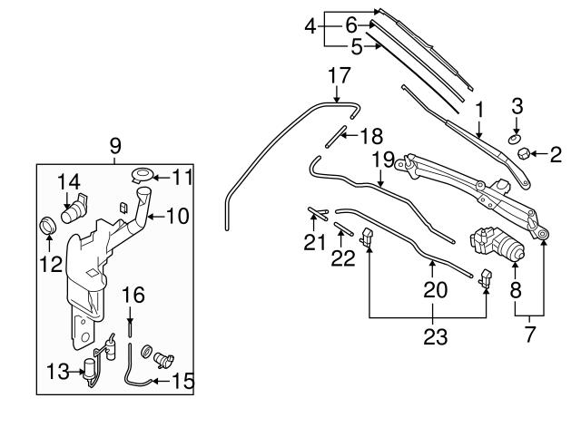 Кришка бака омивача BP4K67483A MAZDA