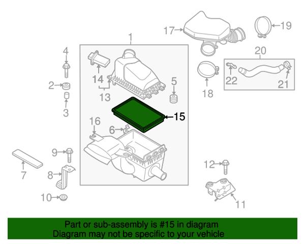 Повітряний фільтр двигуна CY0113Z40A MAZDA