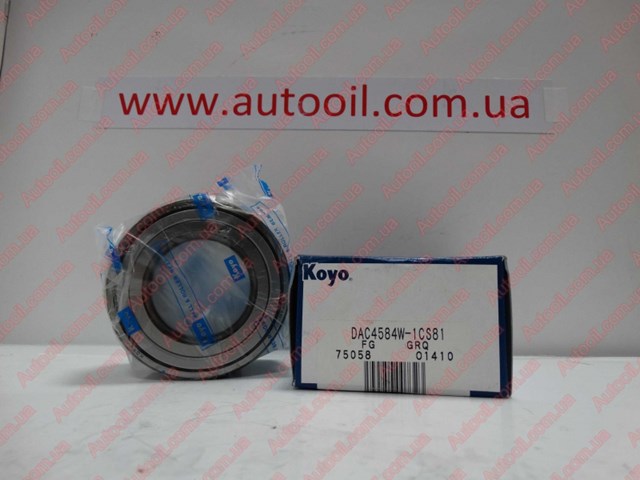 Комплект підшипника маточини колеса DAC4584W1CS81 KOYO