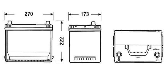 Авто акумулятор EA755 EXIDE