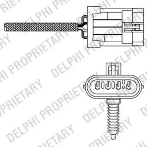 Лямбдазонд, датчик кисню ES2013512B1 DELPHI