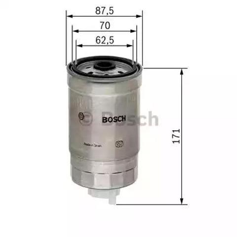 Фільтр тонкого очищення палива F026402013 BOSCH