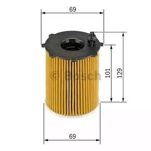 Масляний фільтр двигуна F026407011 BOSCH