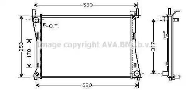 Радіатор FDA2325 AVA