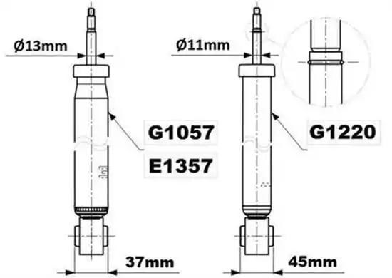 Амортизатори задні G1220 MONROE