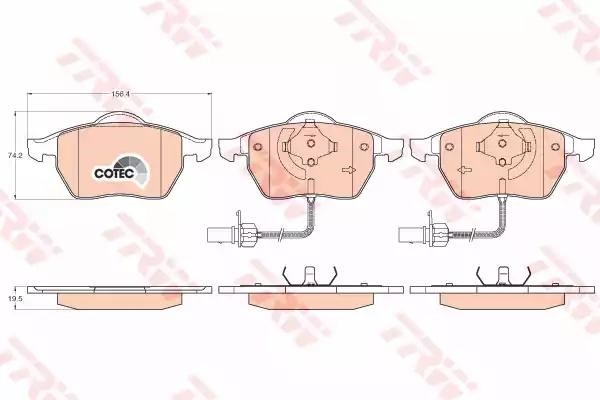 Колодки передні GDB1307 TRW