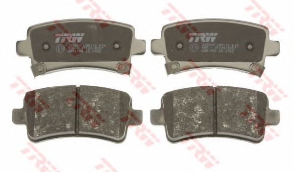 Задні колодки GDB1784 TRW