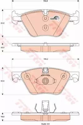 Дискові гальма GDB1882 TRW