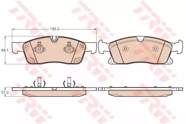 Гальмівні колодки GDB1946 TRW