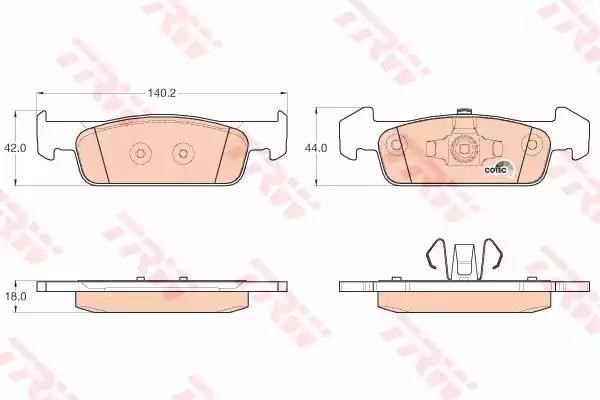 Передні гальмівні колодки Renault SANDERO II STEPWAY